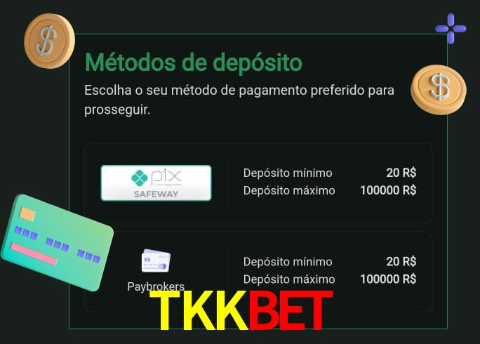 O cassino TKKBET oferece uma grande variedade de métodos de pagamento